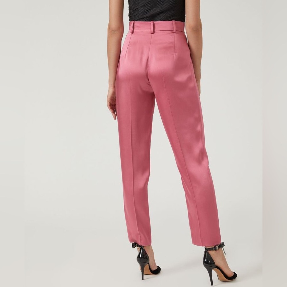Emperio Armani pink satin trouser pants size IT 40